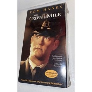 The Green Mile Tom Hanks Michael Clarke Duncan Time Warner Bros VHS Sealed Bonus